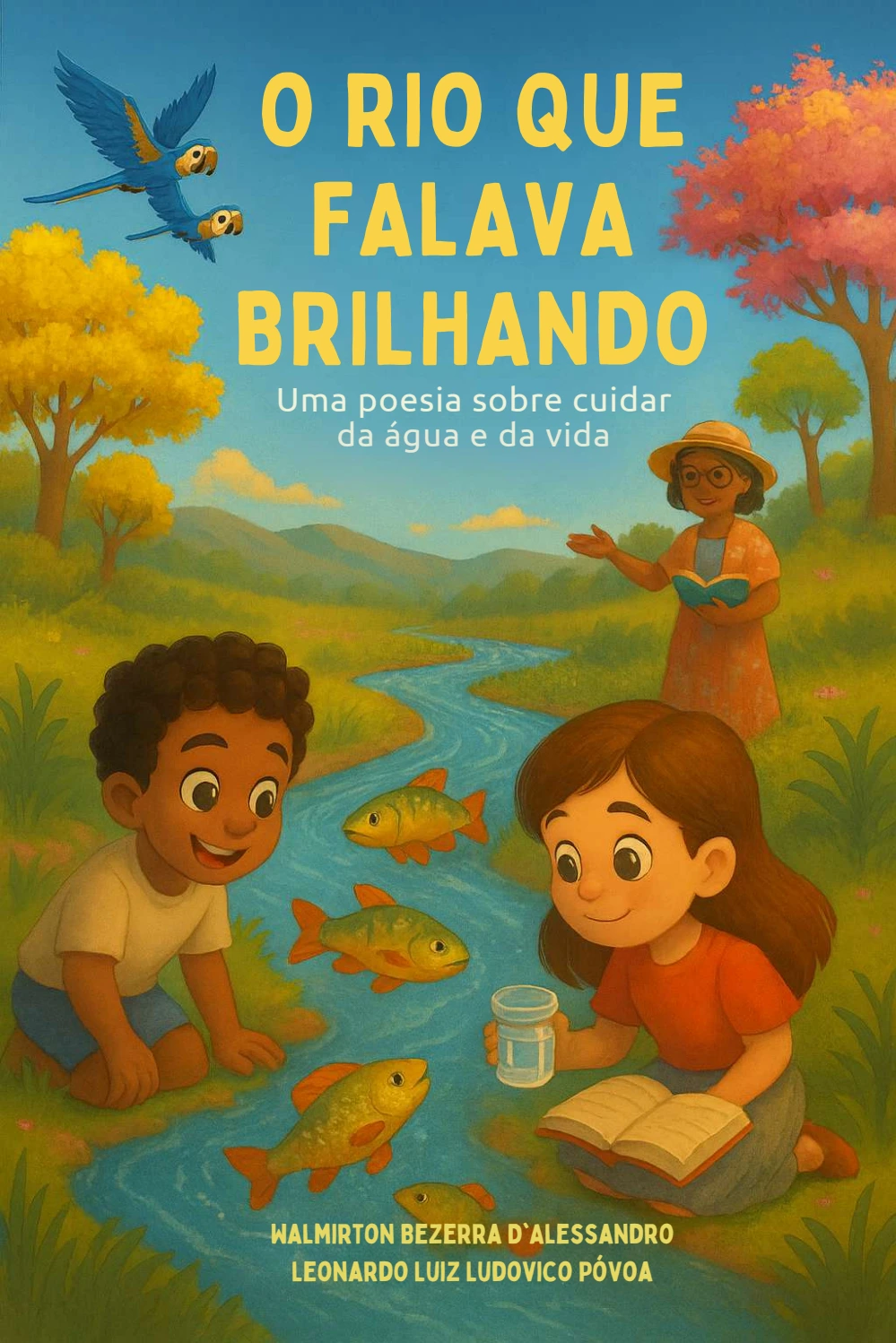 Capa do livro O Rio que Falava Brilhando